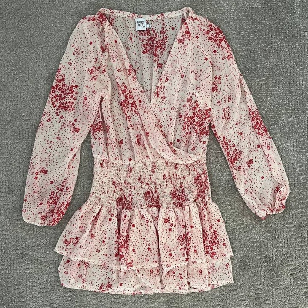 NWOT Princess Polly Altona Floral Sheer Mini Dress - SIZE 6